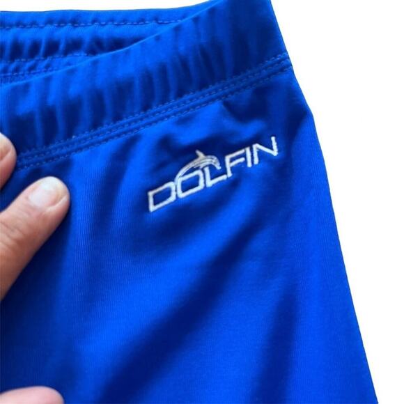Dolfin Aquashape Women's Swim Leggings XXL Blue Sun Protection Low Rise - Picture 2 of 6